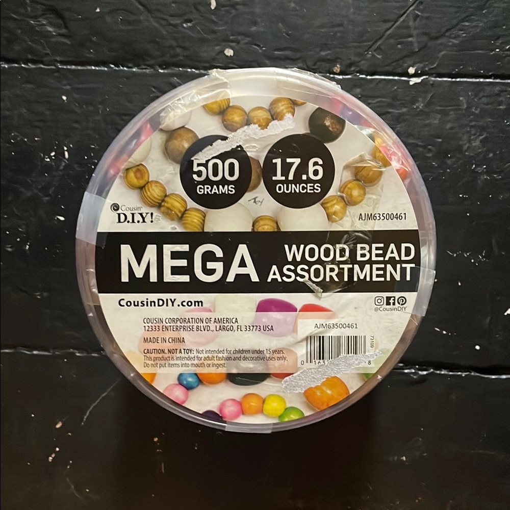 Mega Wood Bead Assortment - Multicolor